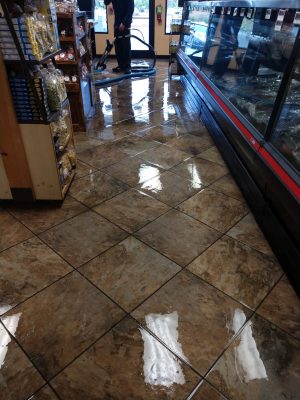 Standard tile and grout cleaned in Hudson, MA