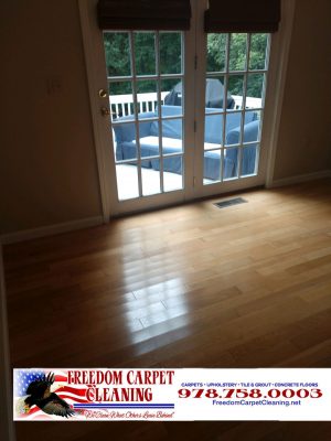 We used the minuteman scrubber to clean and re-coat this floor at a residence in Pelham, NH.